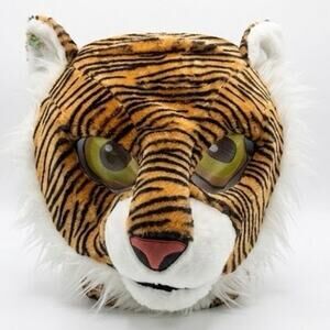 TIGER HEAD MASCOT FURRY MASK COSTUME - HALLOWEEN - COSPLAY - RAVE - ADULT MEDIUM